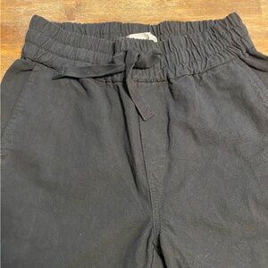 NWT Everlane The Canvas Organic Cotton Pull On Relaxed Fit Black Pants Sz Medium